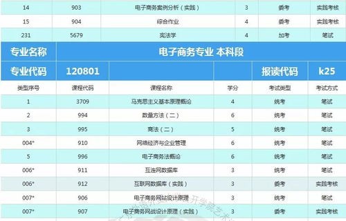 电子商务专业主要科目