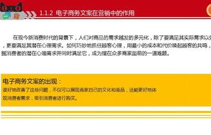 专业课文案电子商务